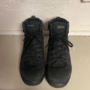 Women’s Size 8 Canvas Black Retro Lace Up Side Zip